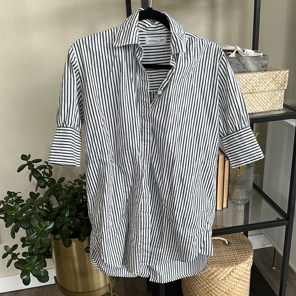 Faithfull The Brand Striped Cover-up